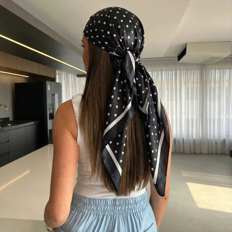 Head Wrap Turban - 2026 Novo Lenço Quadrado com Estampa