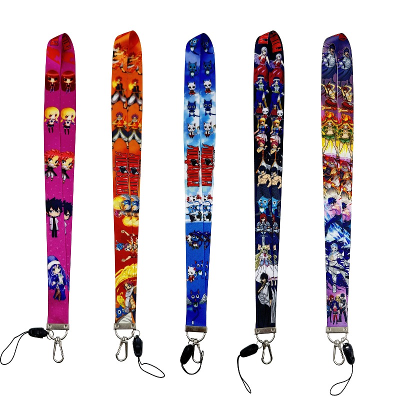 Lanyard Badge Holder - 5 Peças de Acessórios de Anime
