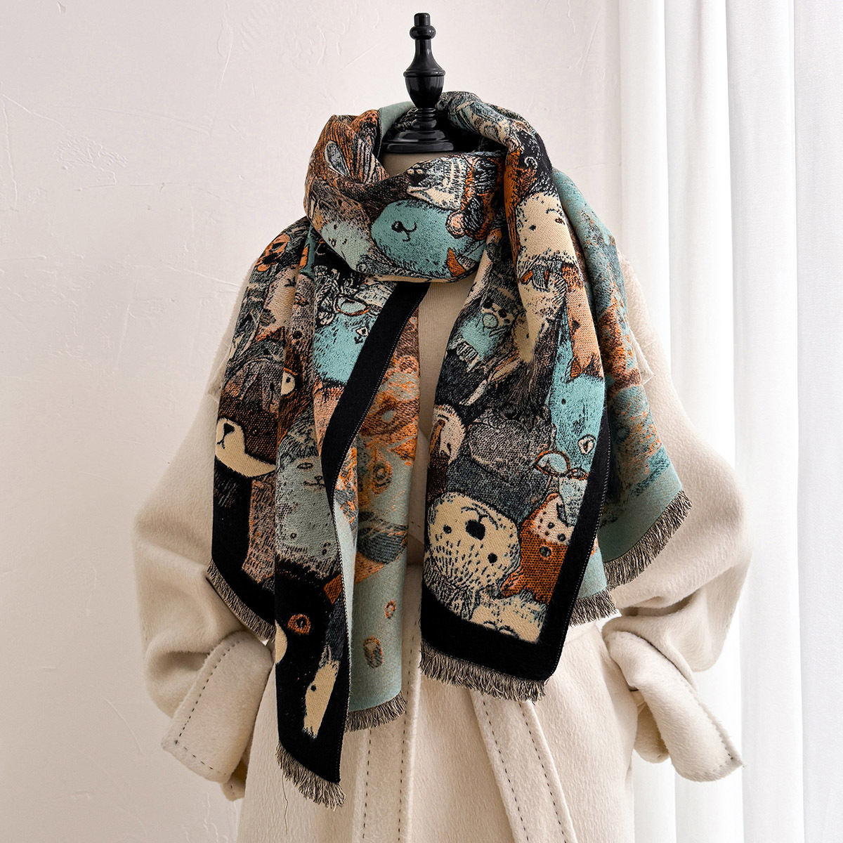 Cachecol Feminino de Imitação  - Pashmina Wrap Large avaliação e preço