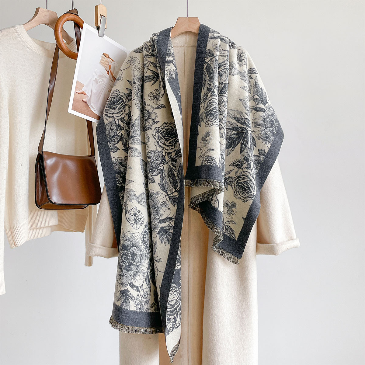 Cachecol de Imitação de Cashme - Pashmina Wrap Large avaliação e preço