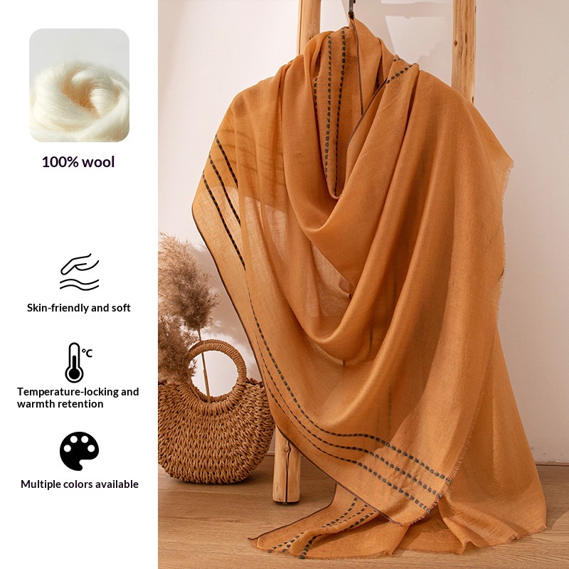 Cachecol 100% Lã Ultra Macio,  - Pashmina Wrap Large avaliação e preço