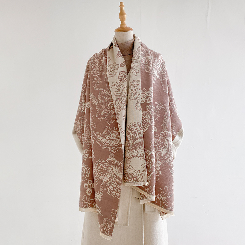 Cachecol Feminino Paisley Flor - Pashmina Wrap Large avaliação e preço